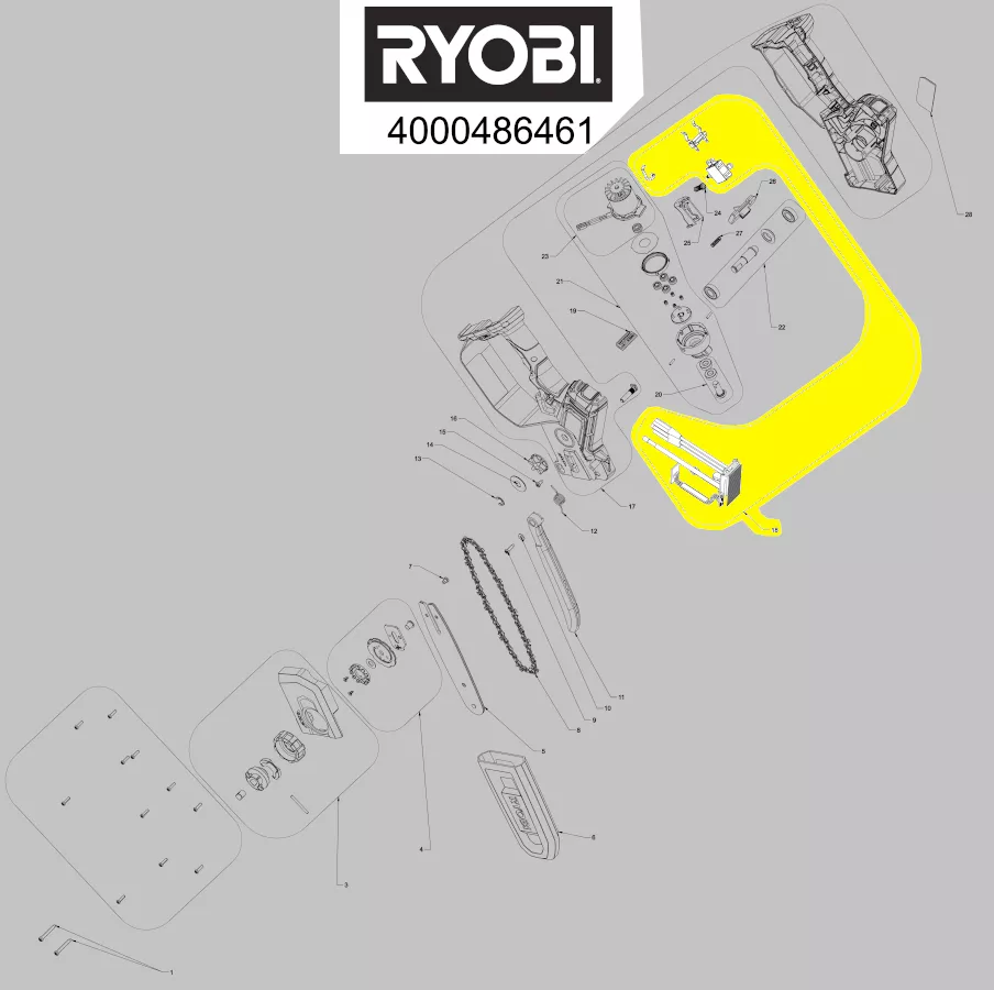 interrupteur + électronique réf. 5131046817 Ryobi